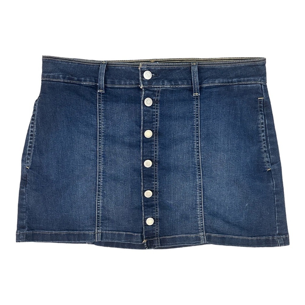 GUESS Denim Button Mini Skirt